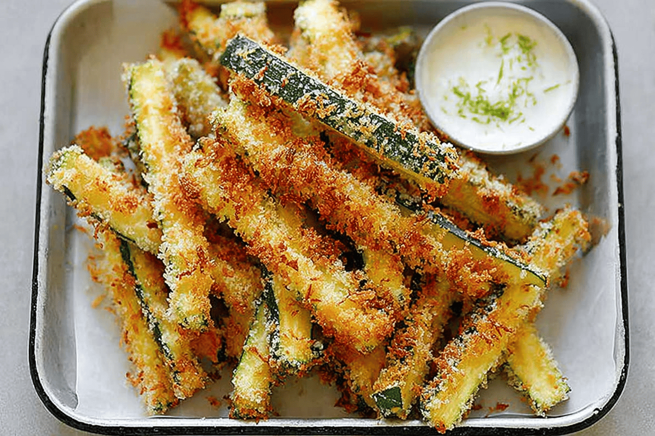Easy Parmesan Zucchini Fries