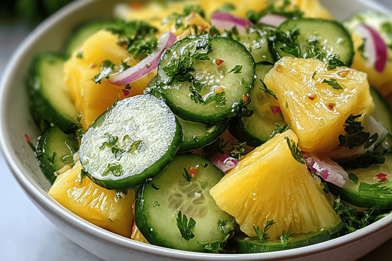 Pineapple Cucumber Salad