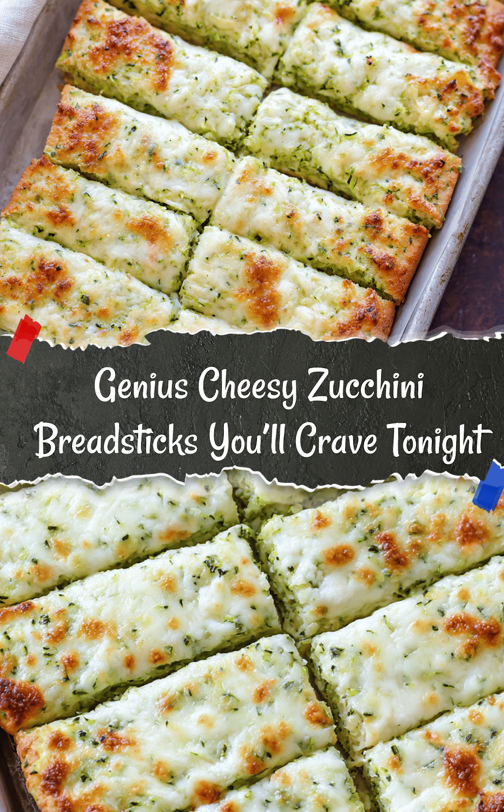 Cheesy Zucchini Breadsticks
