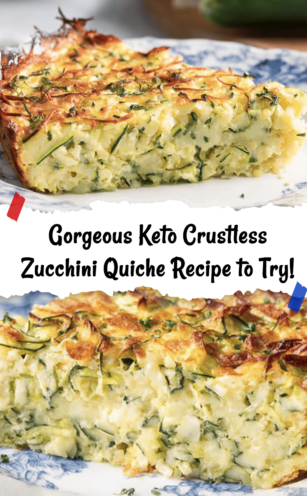 Keto Crustless Zucchini Quiche Recipe