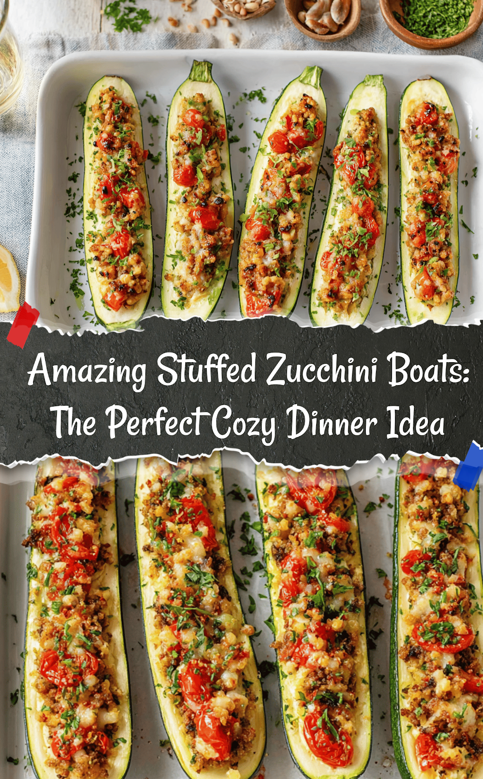 Stuffed Zucchini Boats
