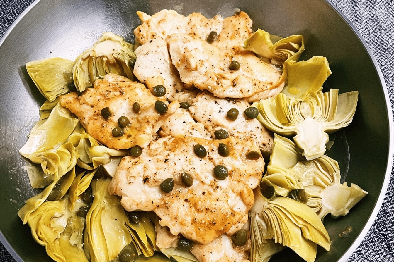 Chicken Piccata with Artichokes and Capers