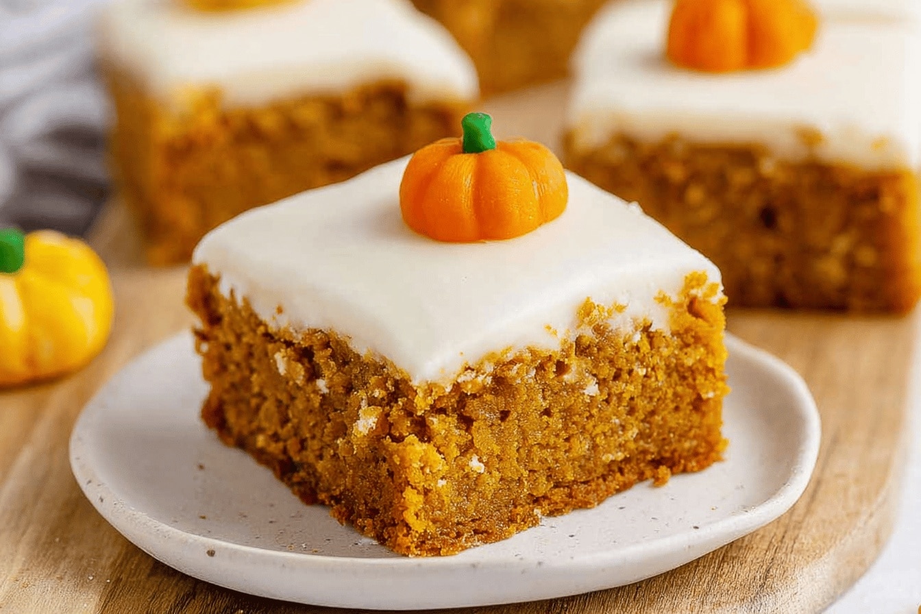 Pumpkin Bars with Cream Cheese Frosting