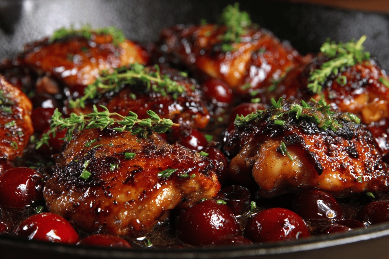 Sticky Jalapeno and Cherry Grilled Chicken