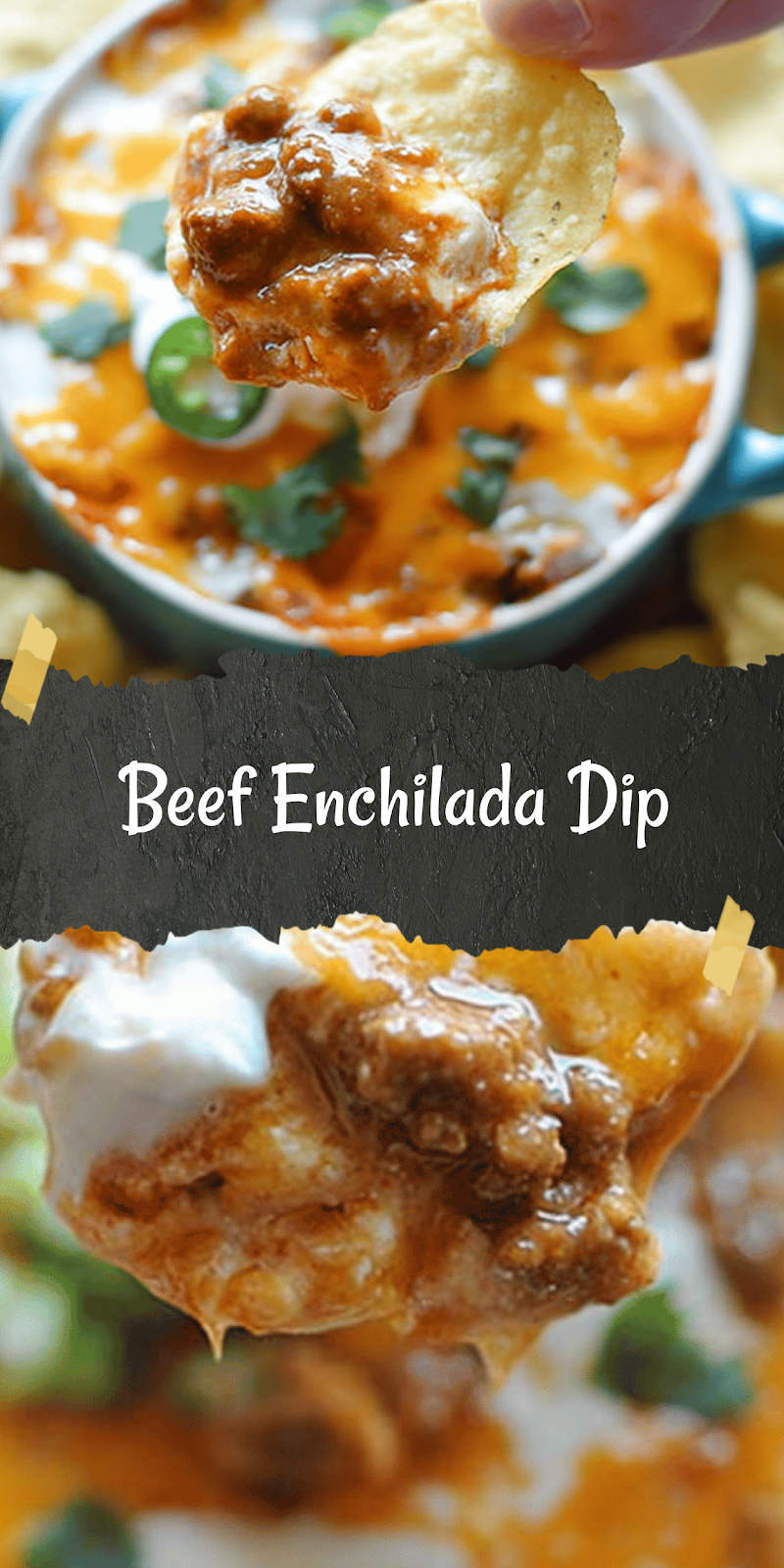 Beef Enchilada Dip
