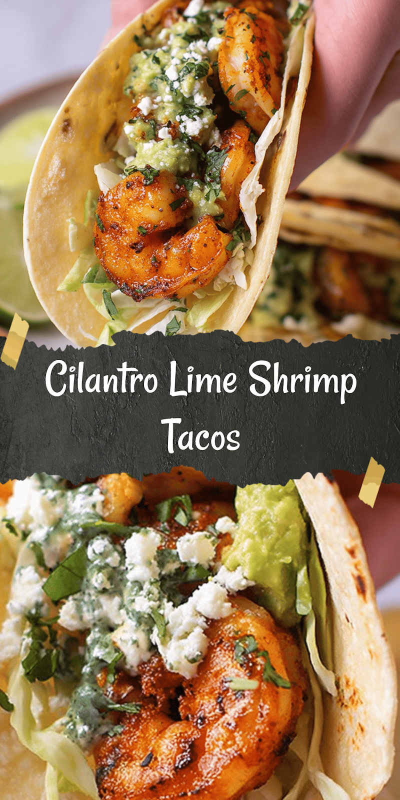 Cilantro Lime Shrimp Tacos with Creamy Slaw