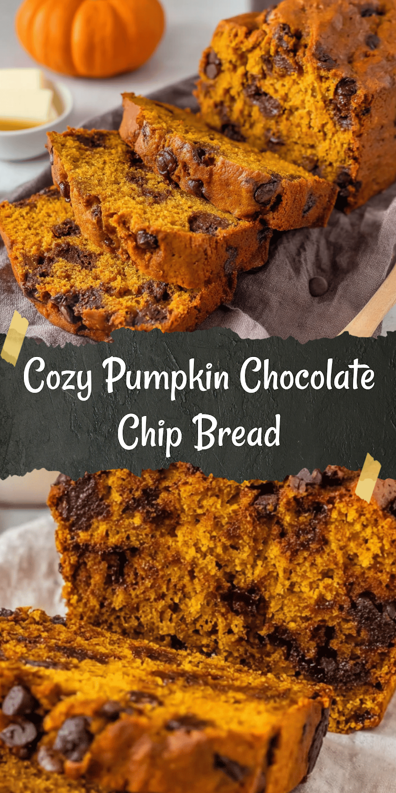 Cozy Chocolate Chip Pumpkin Bread