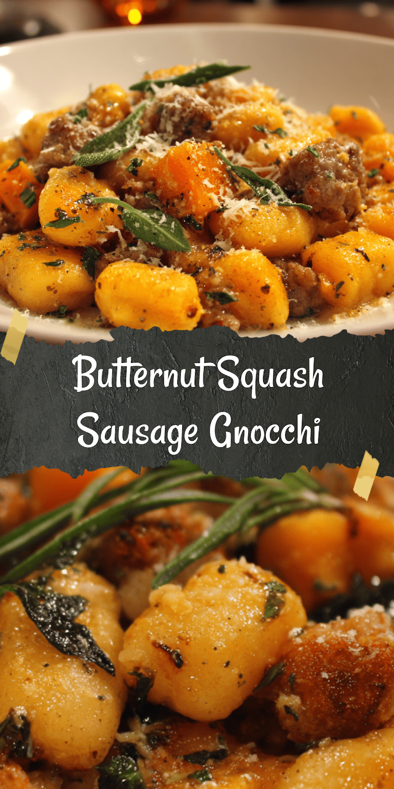 Creamy Butternut Squash Gnocchi with Sausage Recipe
