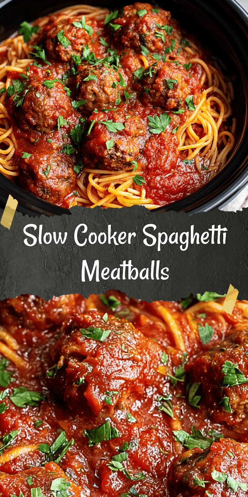Crockpot Spaghetti and Meatballs