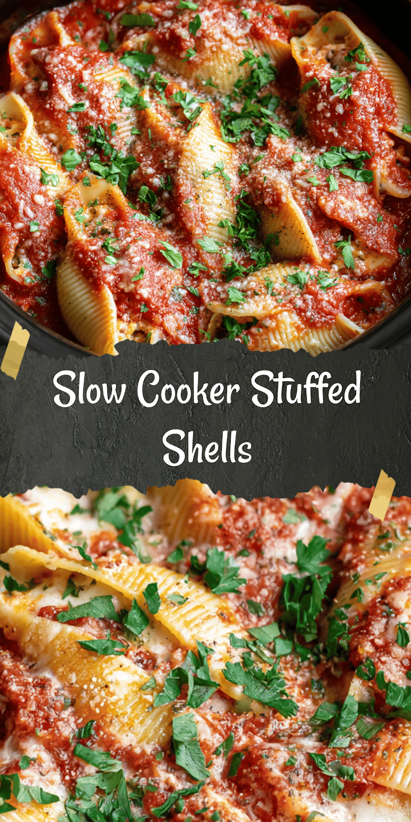 Crockpot Stuffed Shells