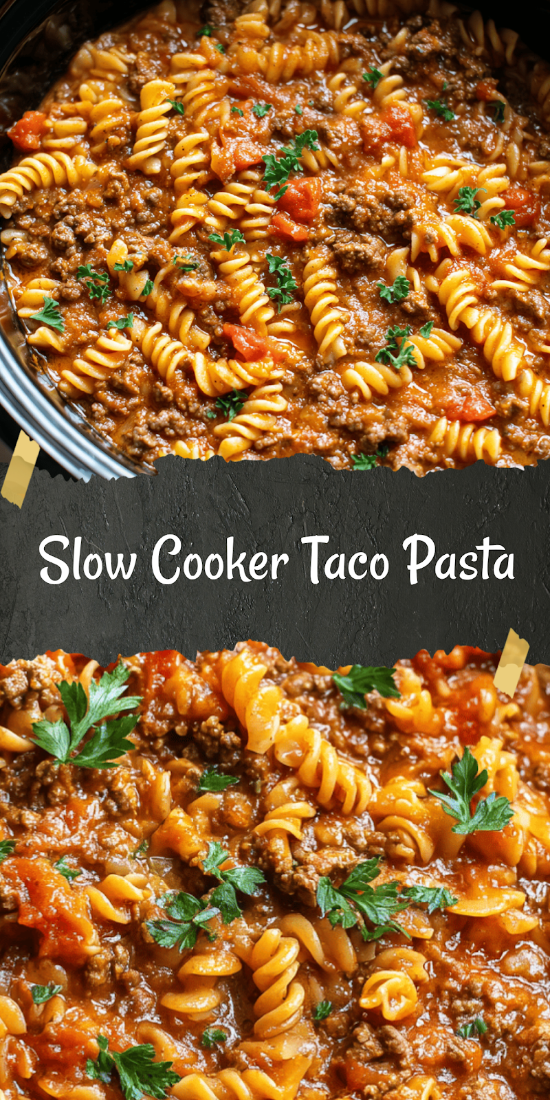 Crockpot Taco Pasta