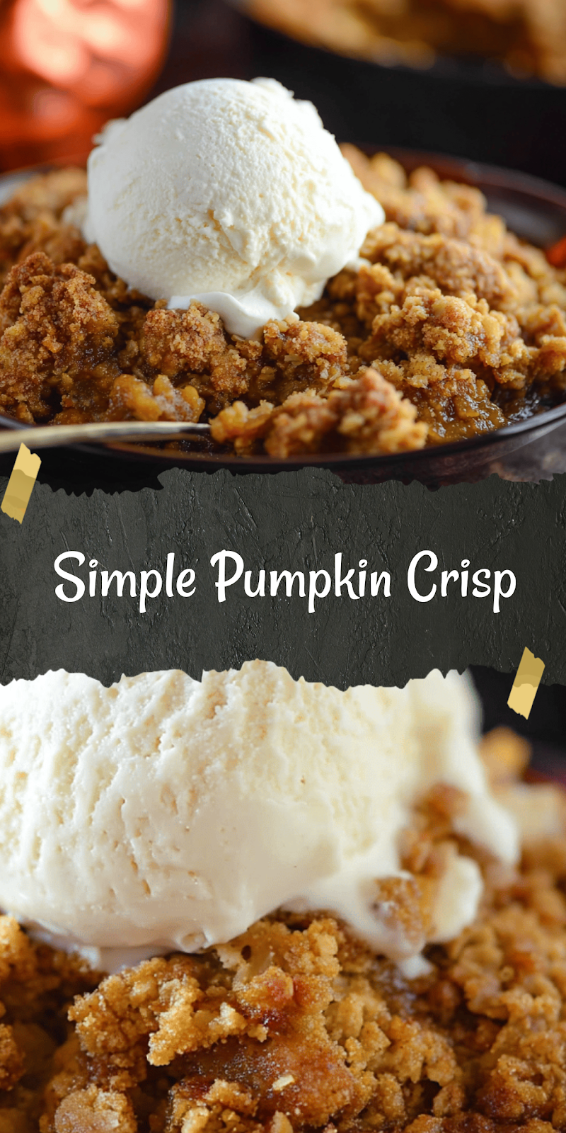 Easy Pumpkin Crisp