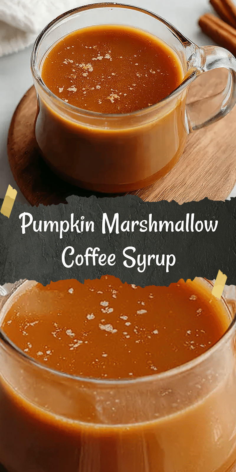 Fall Pumpkin Marshmallow Coffee Syrup