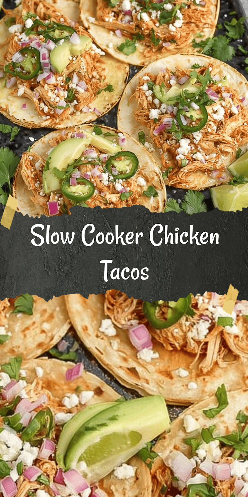 Healthy Crockpot Chicken Tacos