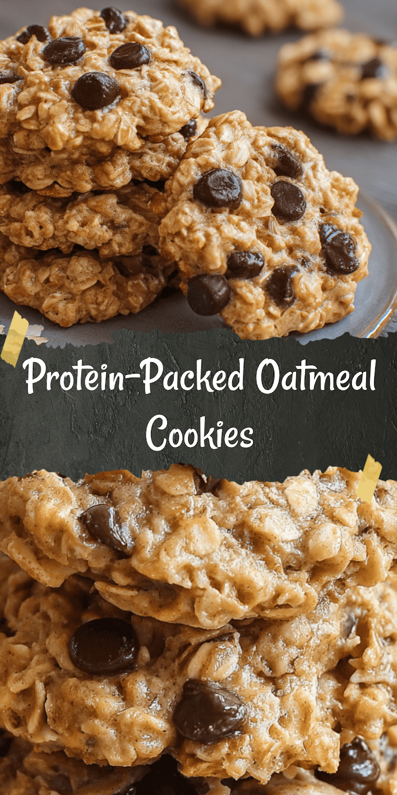 Healthy Oatmeal Protein Cookies: