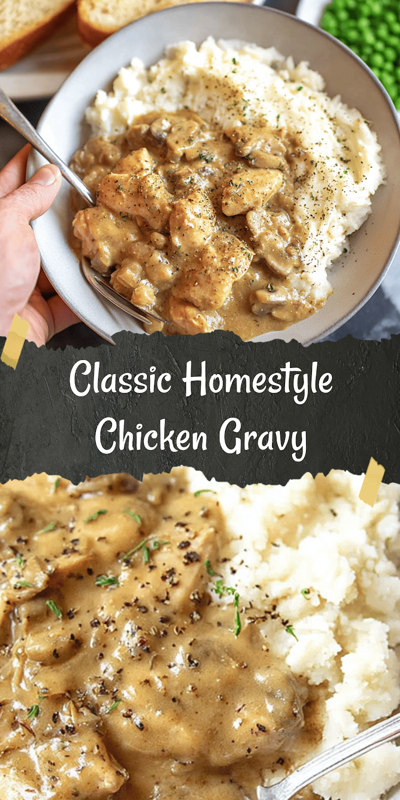 Homestyle Chicken and Gravy - Ultimate Comfort Food - Mom's Dinner