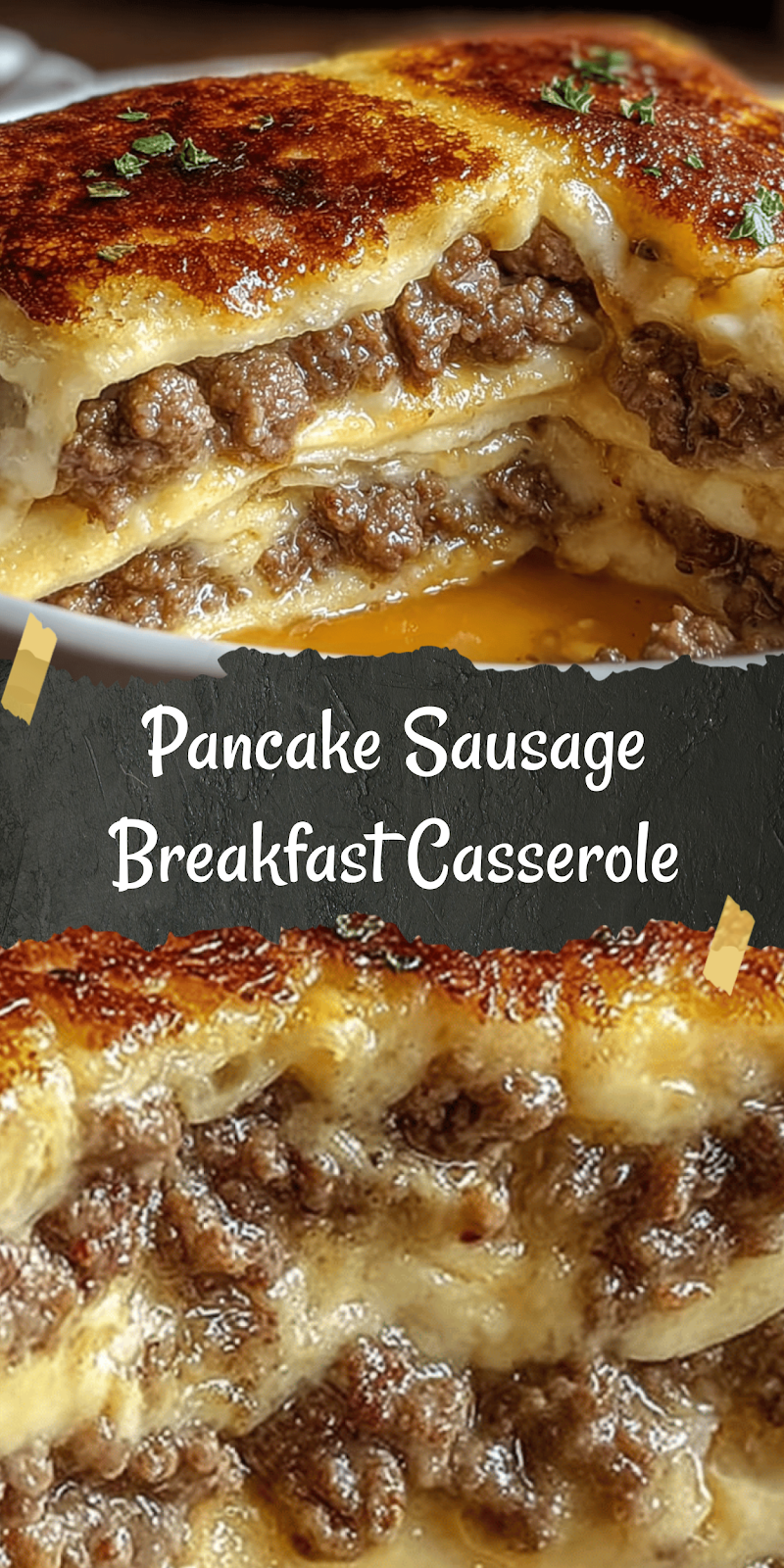 Pancake Sausage Breakfast Bake – Sweet, Savory & Oven-Ready!