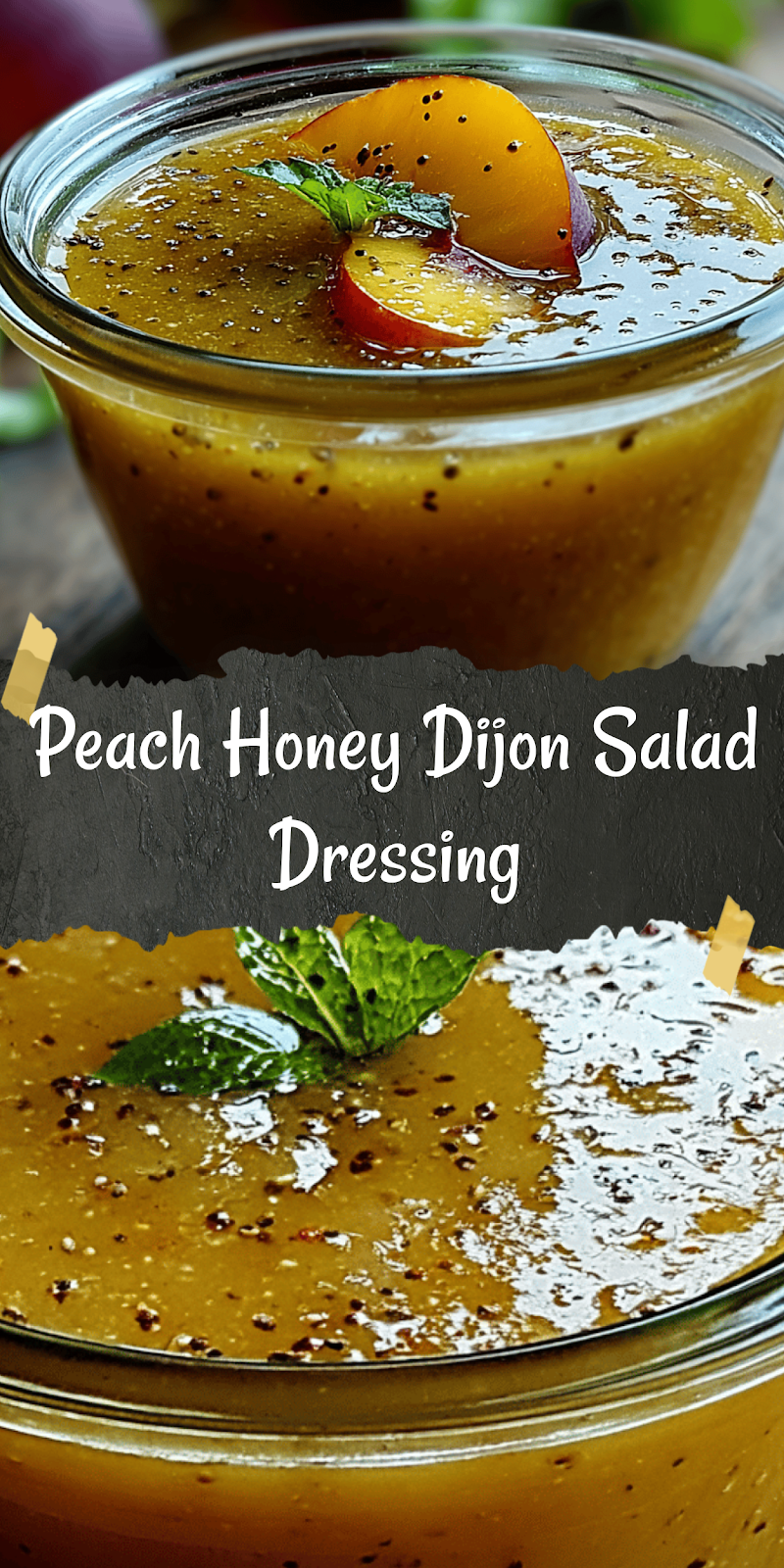 Peach Honey Dijon Balsamic Vinaigrette