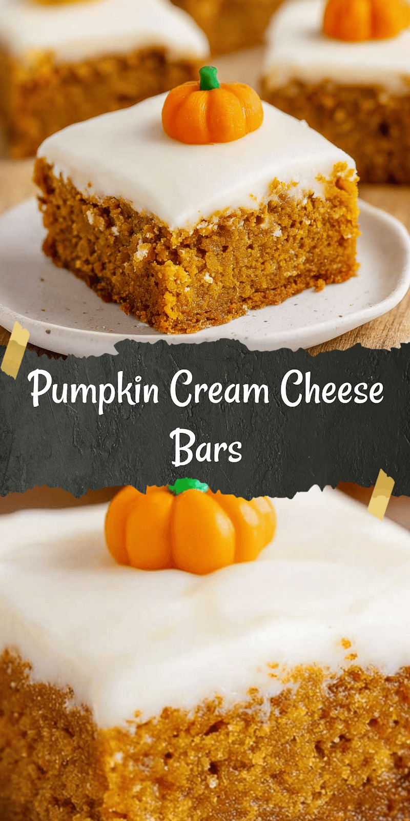 Pumpkin Bars with Cream Cheese Frosting