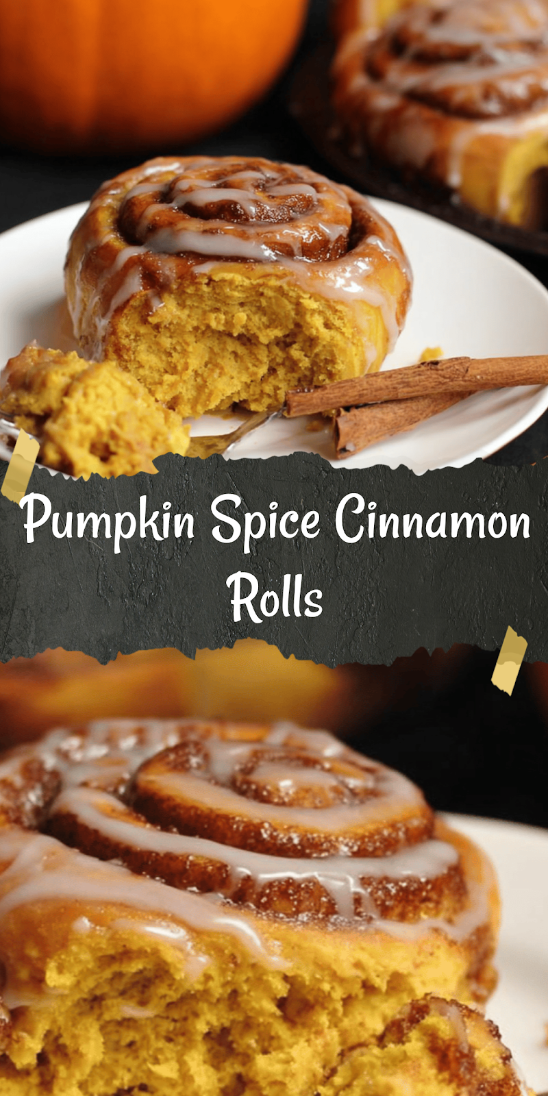 Pumpkin Spice Cinnamon Rolls
