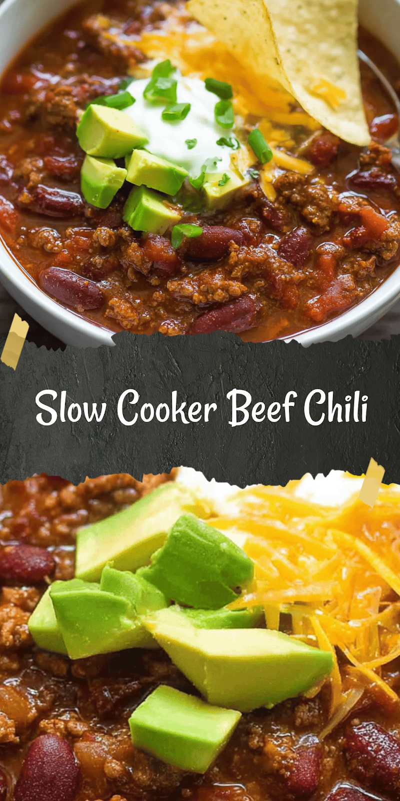 Slow Cooker Beef Chili Recipe