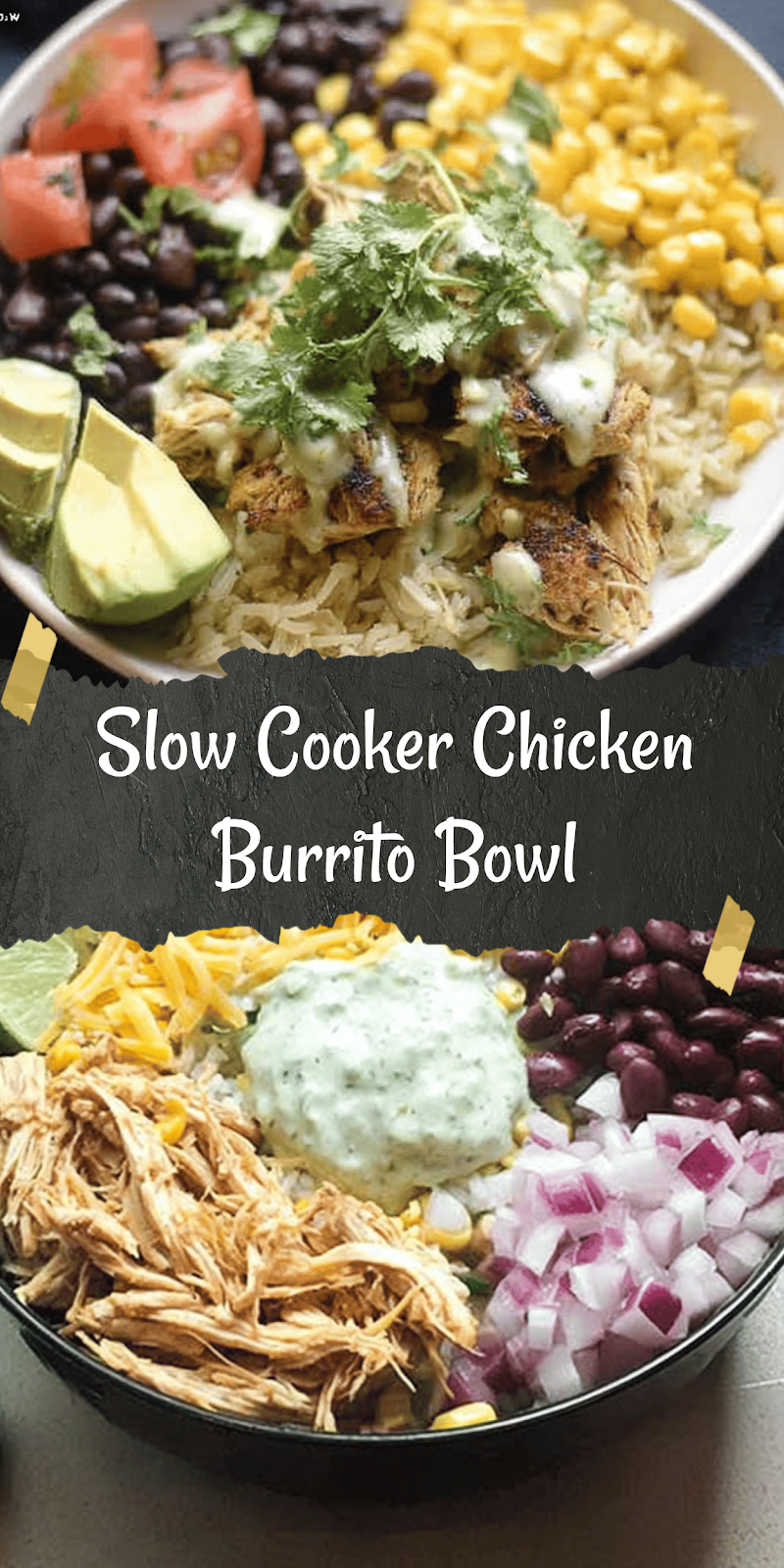 Chicken Burrito Bowl (Slow cooker)