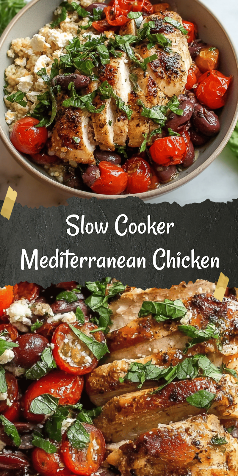 Slow Cooker Mediterranean Chicken – Easy & Flavorful!
