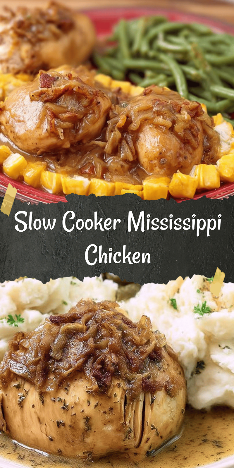 Slow cooker Mississippi Chicken