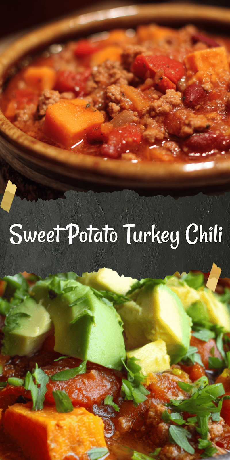 Sweet Potato Turkey Chili (Healthy Dinner Recipe! No beans)