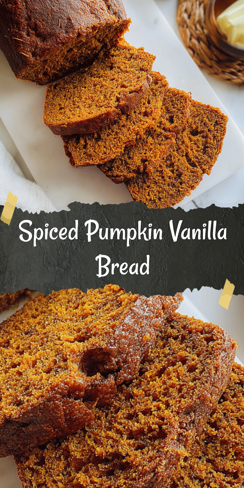 Vanilla Spiced Pumpkin Bread