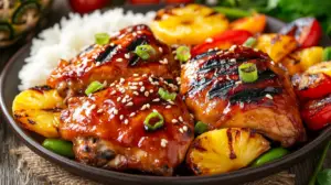 Hawaiian Teriyaki Pineapple Chicken - Sweet & Savory Delight