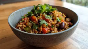 Louisiana Vegetarian Jambalaya - Bold, Flavorful & Plant-Based