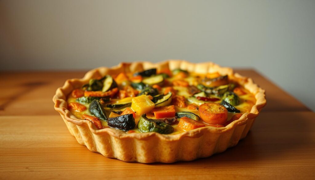 Quiche aux légumes et fromage