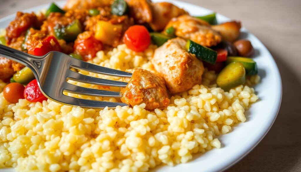 couscous au poulet et légumes