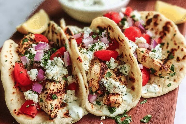 Quick & Healthy 3-Step Mediterranean Chicken Tacos | Family-Approved & Delicious
