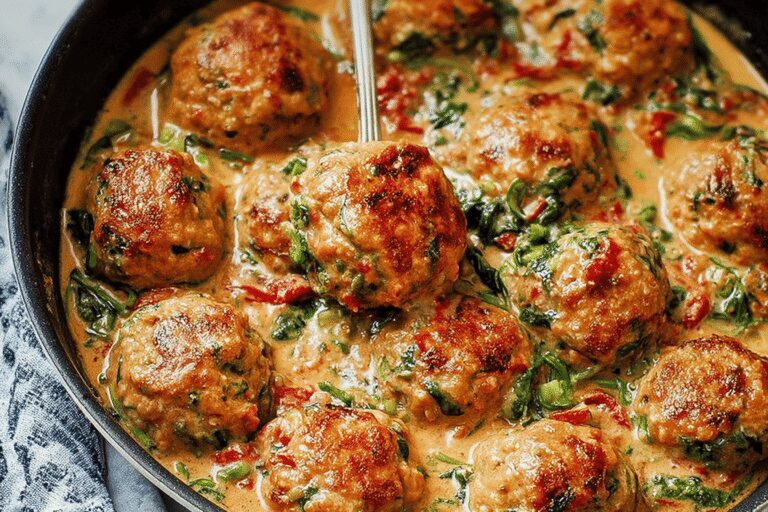 Best Healthy Creamy Spinach Turkey Meatballs – Kid-Friendly & Family-Approved