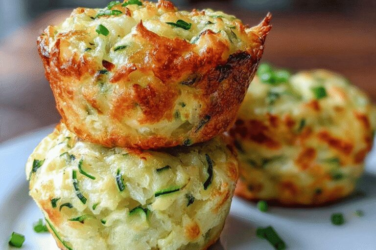 Amazing Crispy Parmesan Zucchini Potato Muffins – Top Snack!