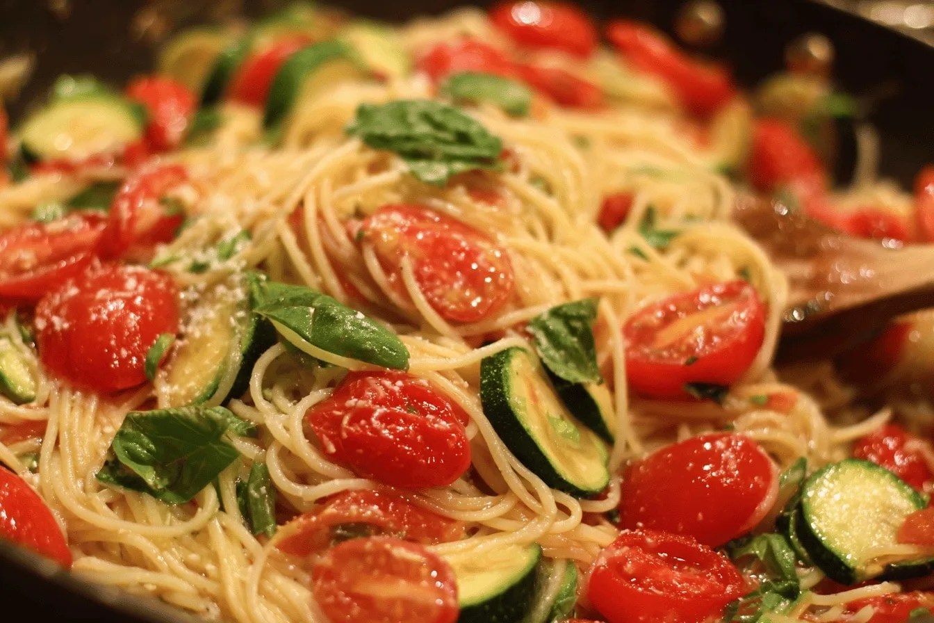 Amazing Healthy Tomato Zucchini Pasta Recipe – Easy & Cozy