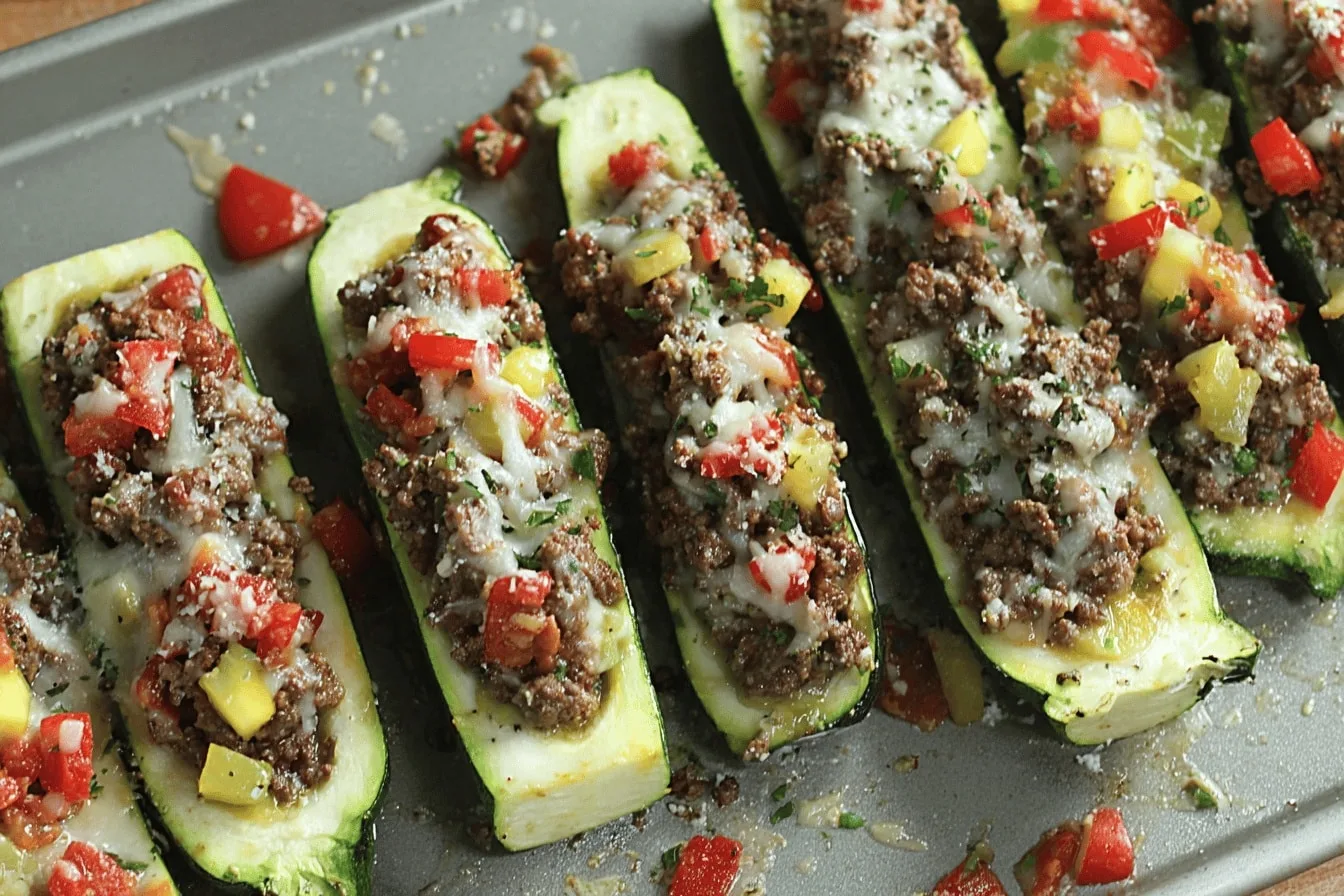 Amazing Meaty Stuffed Zucchini Boats – Easy Cozy Dinner Idea