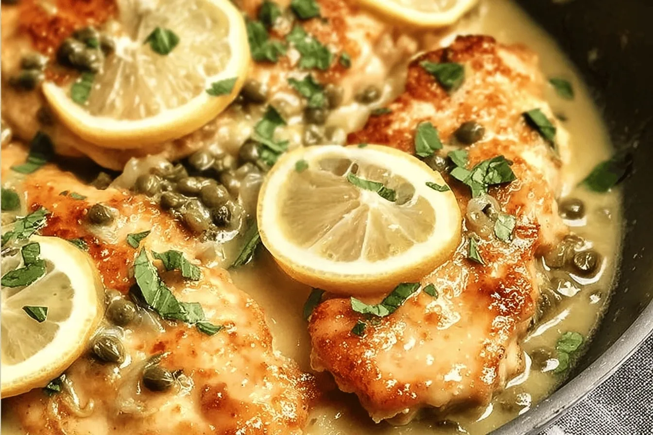 Quick & Healthy Mediterranean Chicken Piccata – Kid-Friendly & 5-Star Flavor!