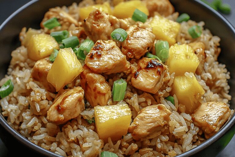 Quick & Healthy Pineapple Chicken and Rice – A Kid-Friendly, Family-Favorite Dinner