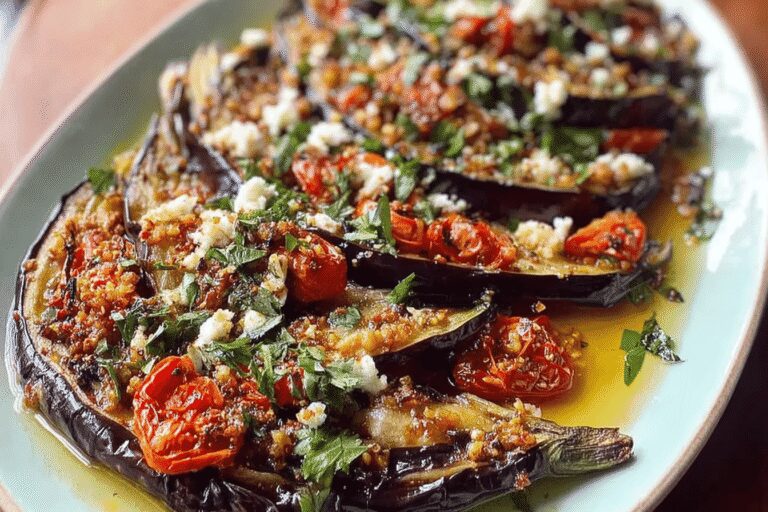 Must-Try Roasted Eggplant Fan – Quick & Healthy Mediterranean Baked Recipe