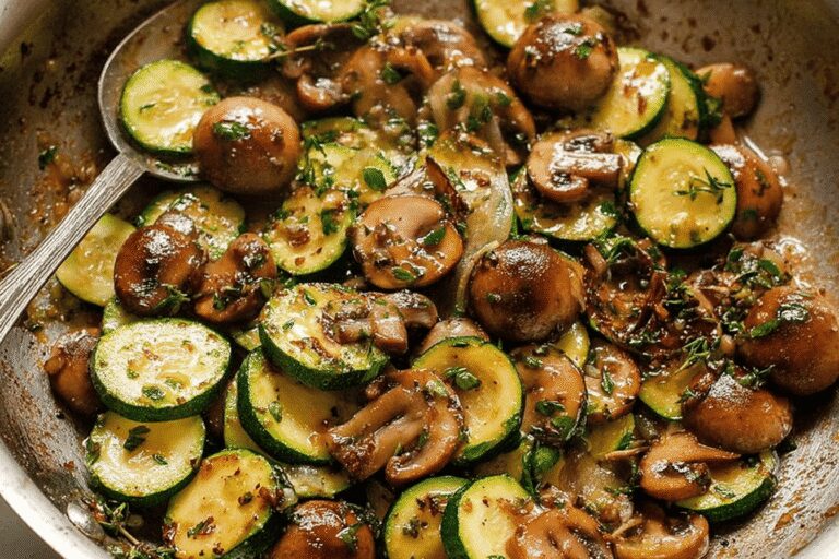 Amazing Skillet Zucchini and Mushrooms in 15 Minutes
