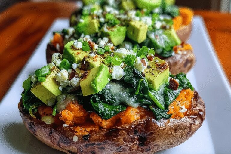 Best Patates Douces Farcies Épinards, Avocat & Feta – Recette Facile & Santé