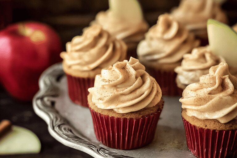 Best Gluten-Free Apple Cider Cupcakes with Cozy Spiced Buttercream Frosting