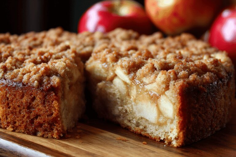 Best Easy Apple Crumb Cake with Cinnamon Apple Drizzle for Breakfast