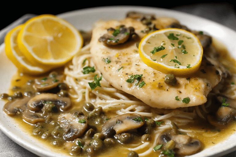 Best Easy Chicken Piccata with Mushrooms and Capers for Dinner