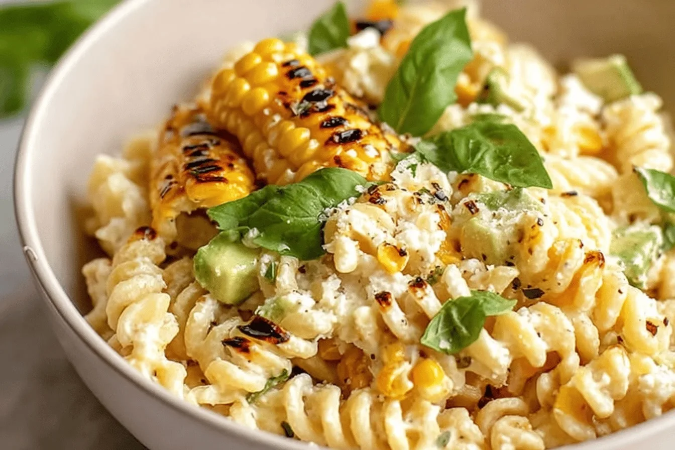 Easy Creamy Street Corn Pasta Salad – Family-Approved & Delicious