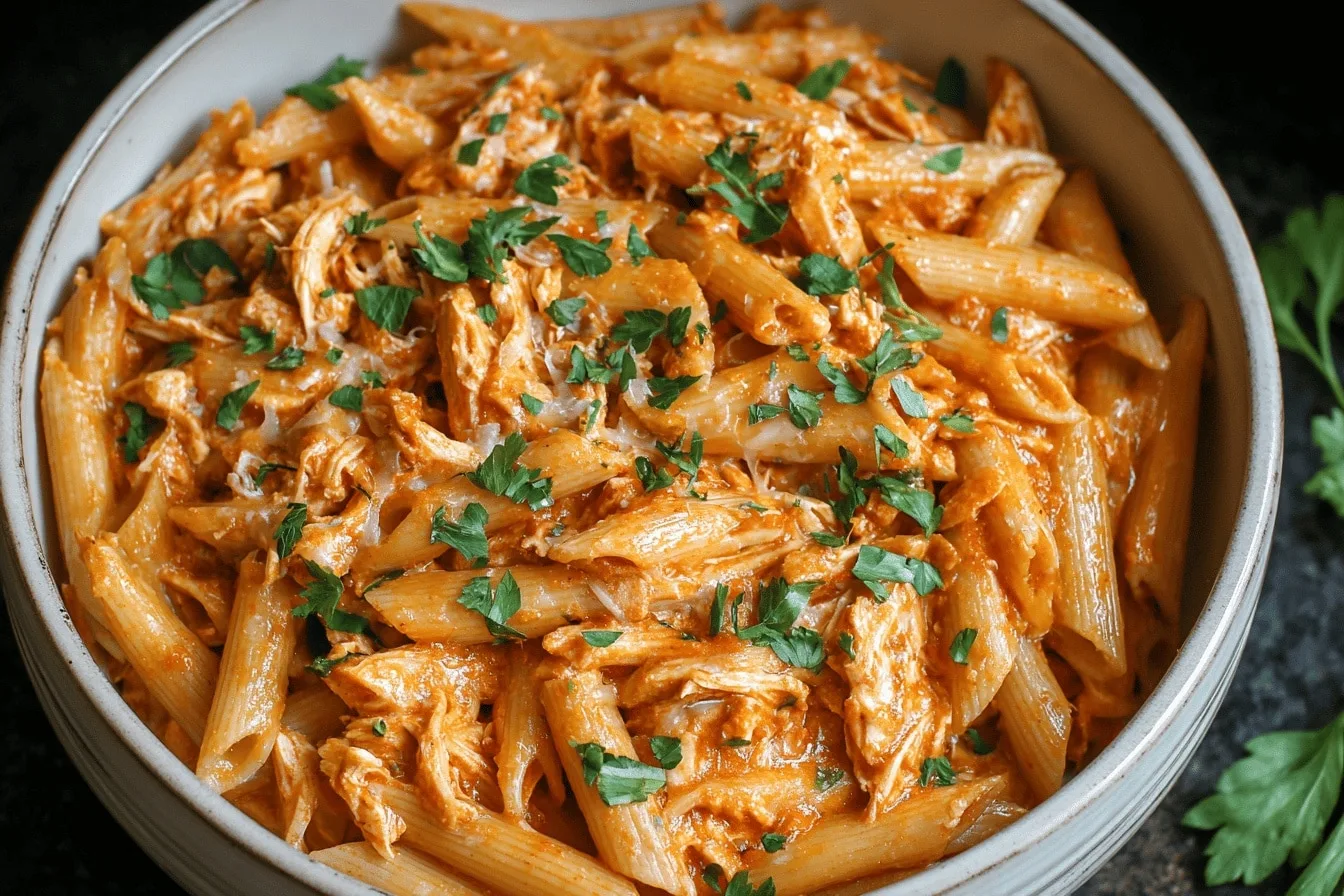 Easy Crockpot Buffalo Chicken Pasta – Cozy Dinner the Whole Family Will Love