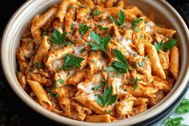 Easy Crockpot Chicken Parmesan Pasta – Cozy Family Dinner Idea